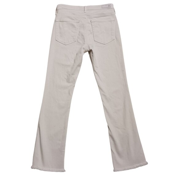 AG Adriano Goldschmied The Jodi Crop Jeans High Rise Slim Flare Cream,‎ Size 26 - Picture 4 of 12